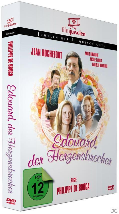 DVD-Box. Cover mit Bildern von Schauspielern und dem Titel: Edouard, der Herzensbrecher.