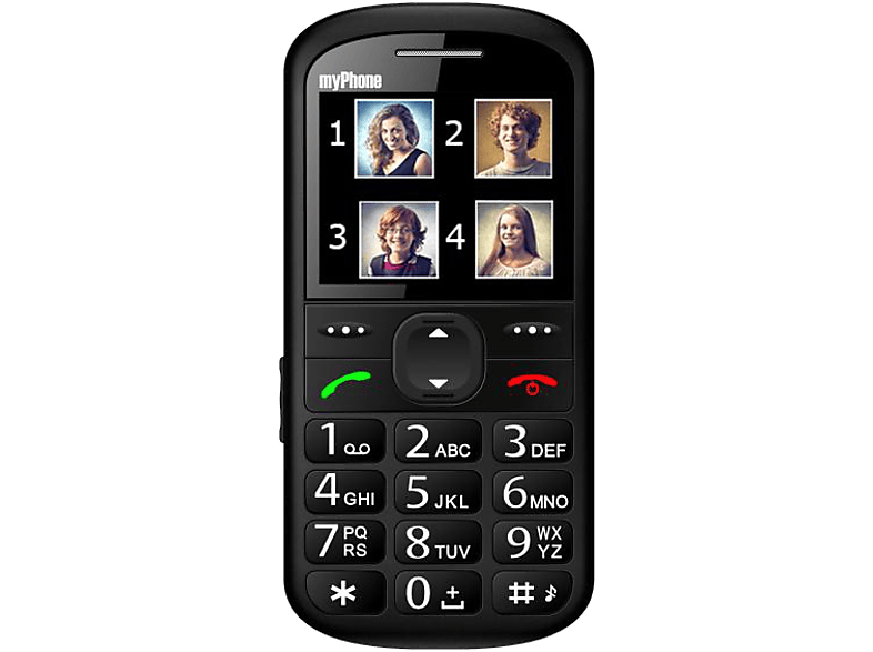 MYPHONE Halo 2 fekete nyomógombos kártyafüggetlen mobiltelefon
