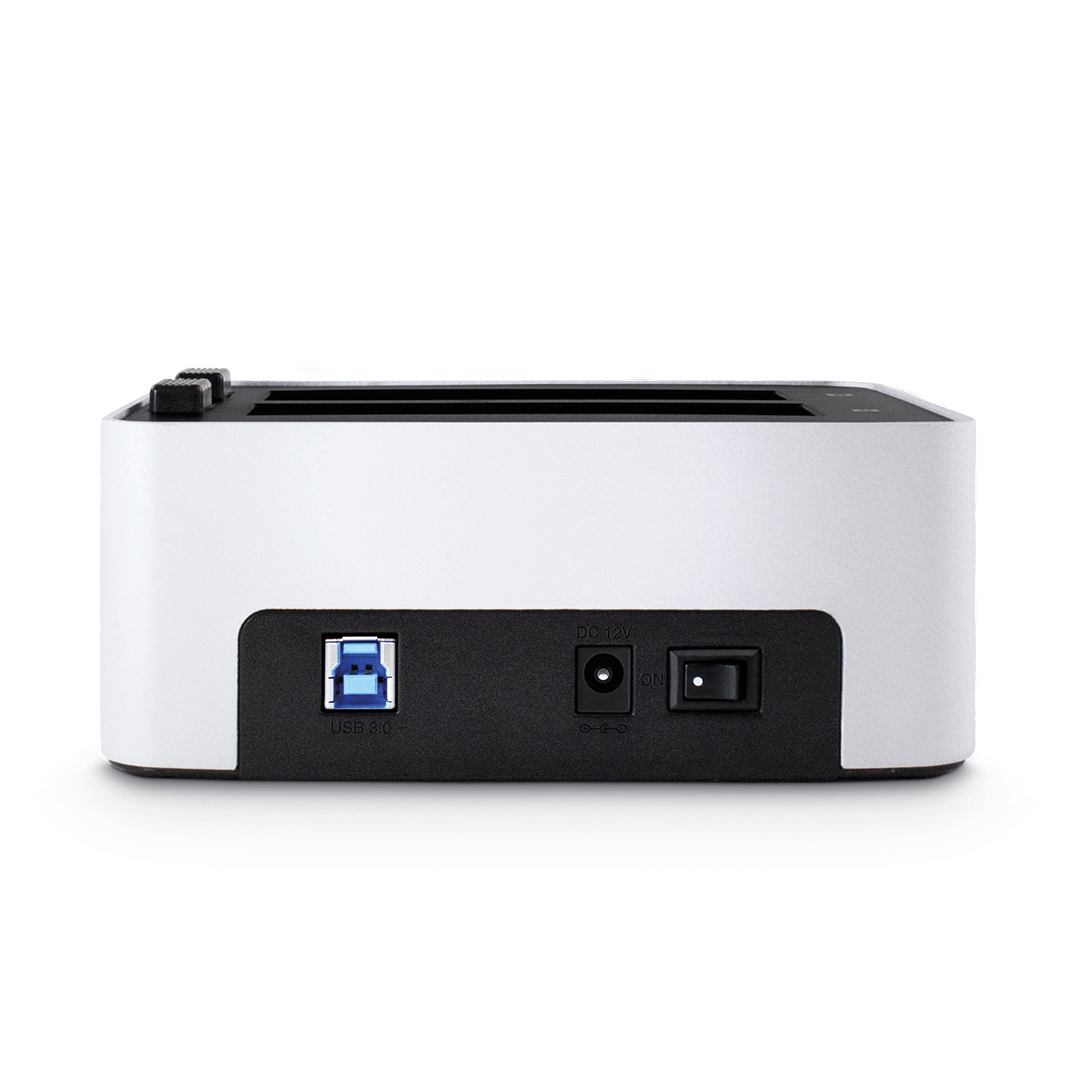 FANTEC 1796 AluDock 2X Festplatten Dockingstation, 0 TB, extern, Silber