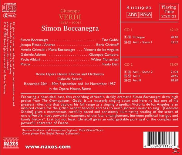 Simon Boccanegra - Simon Boccanegra  - (CD)