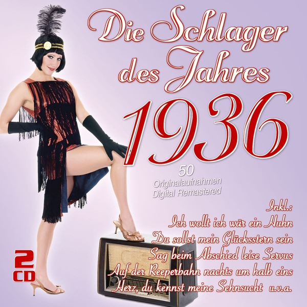Albumcover mit einer Frau in einem Flapper-Kleid. Text auf Deutsch.