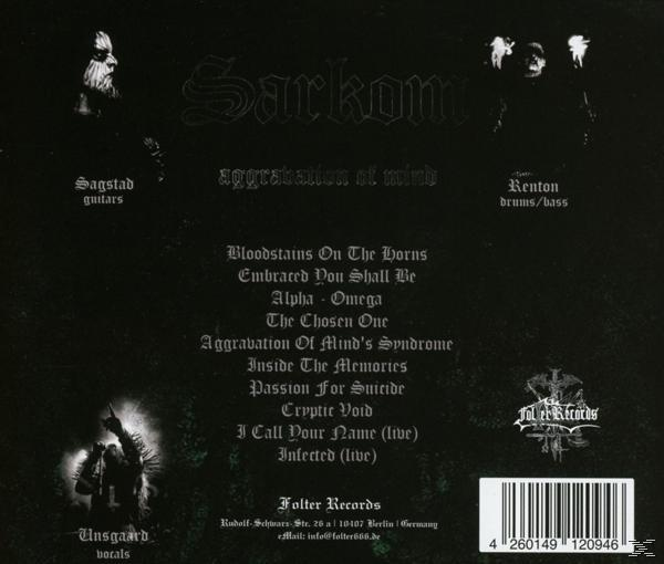 Sarkom - Aggravation Of Mind  - (CD)