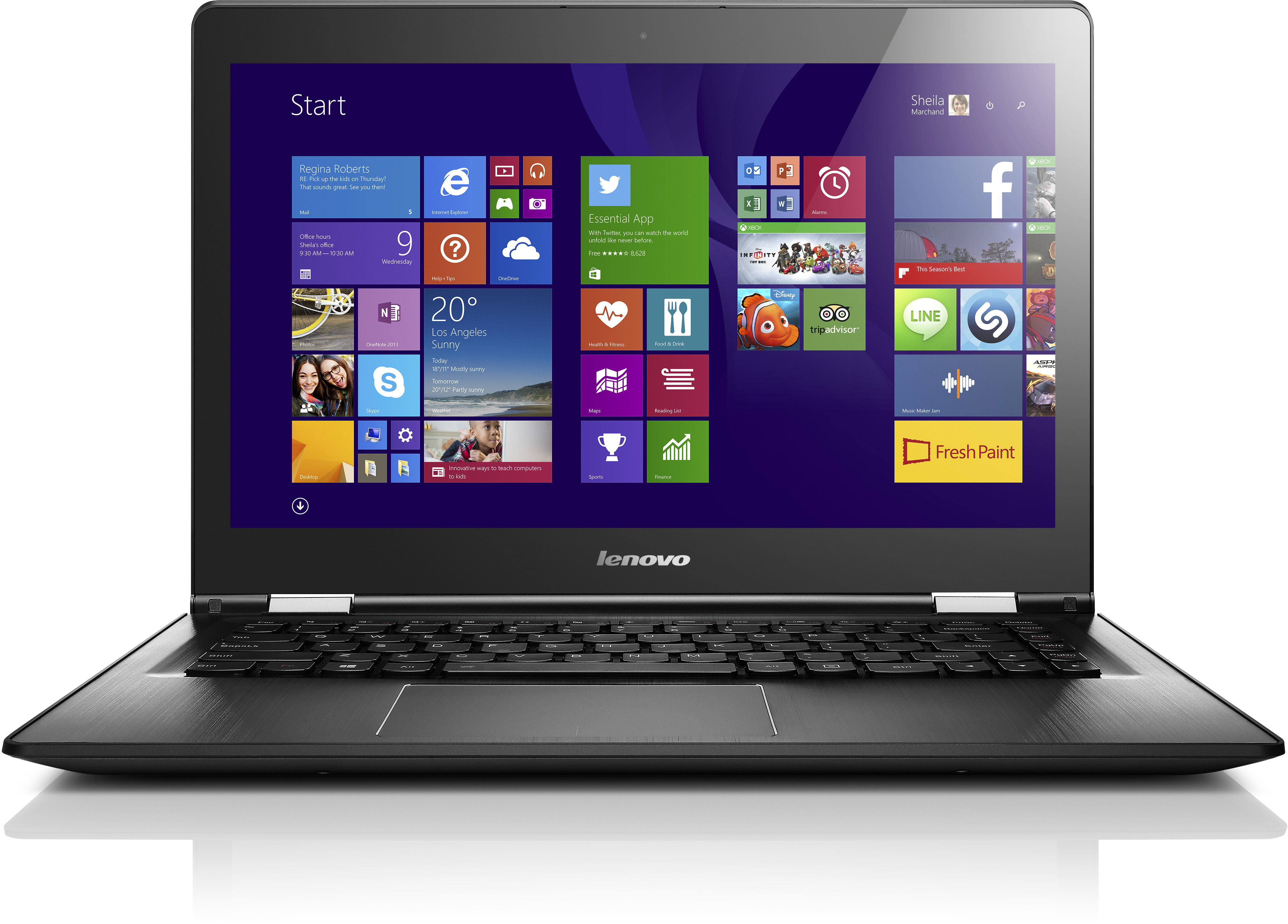 LENOVO Yoga 500-15 - 15,6 Zoll - Intel® Core™ i5 i5-5200U - 4 GB - 128 GB - NVIDIA - Windows 10