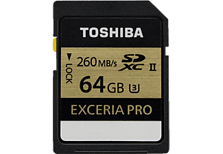 TOSHIBA TOSHIBA EXCERIA PRO N101, 64 GB - Scheda di memoria  (64 GB, 260, Nero)