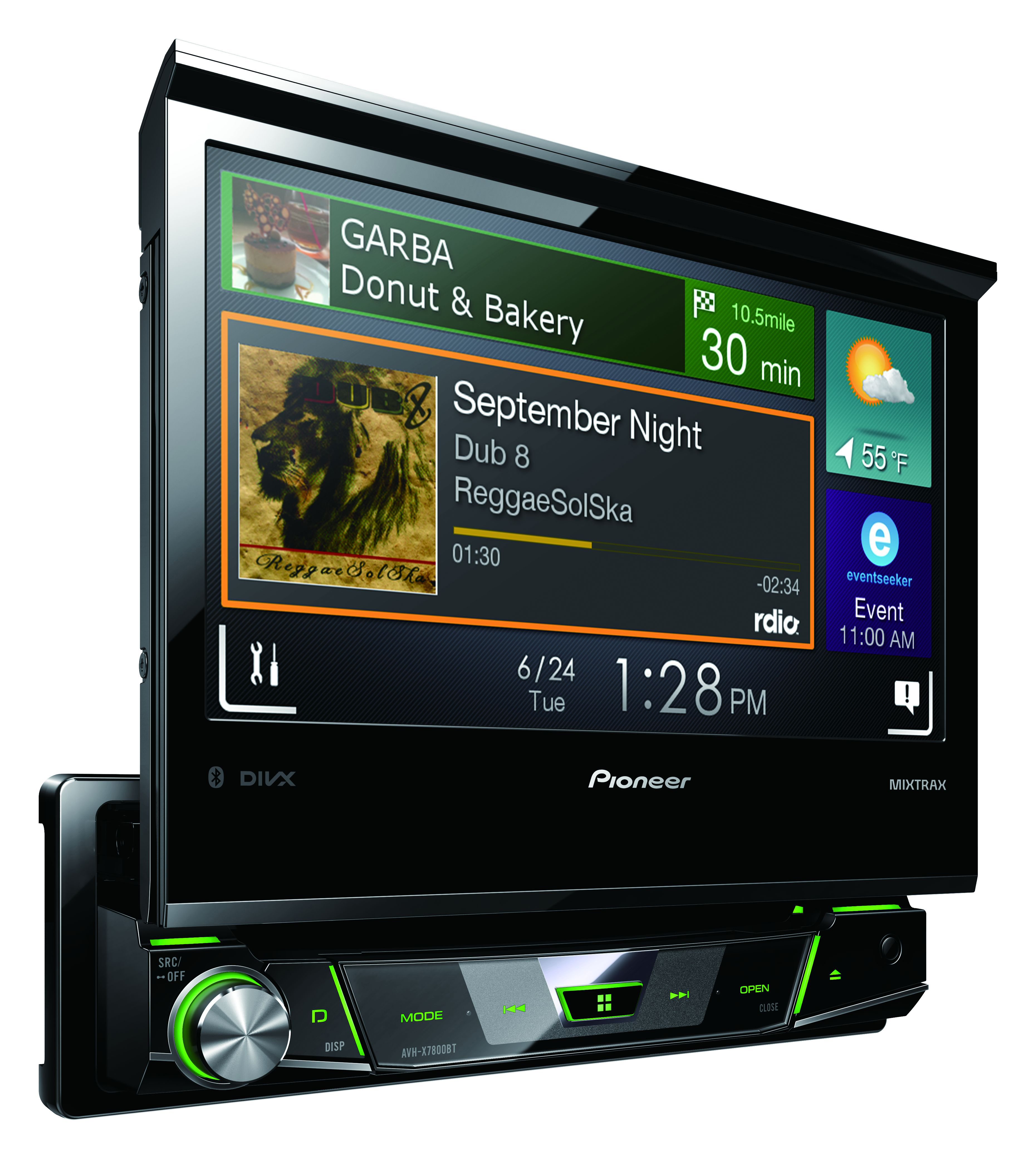PIONEER AVH-X7800BT Moniceiver 1 DIN, 50 Watt