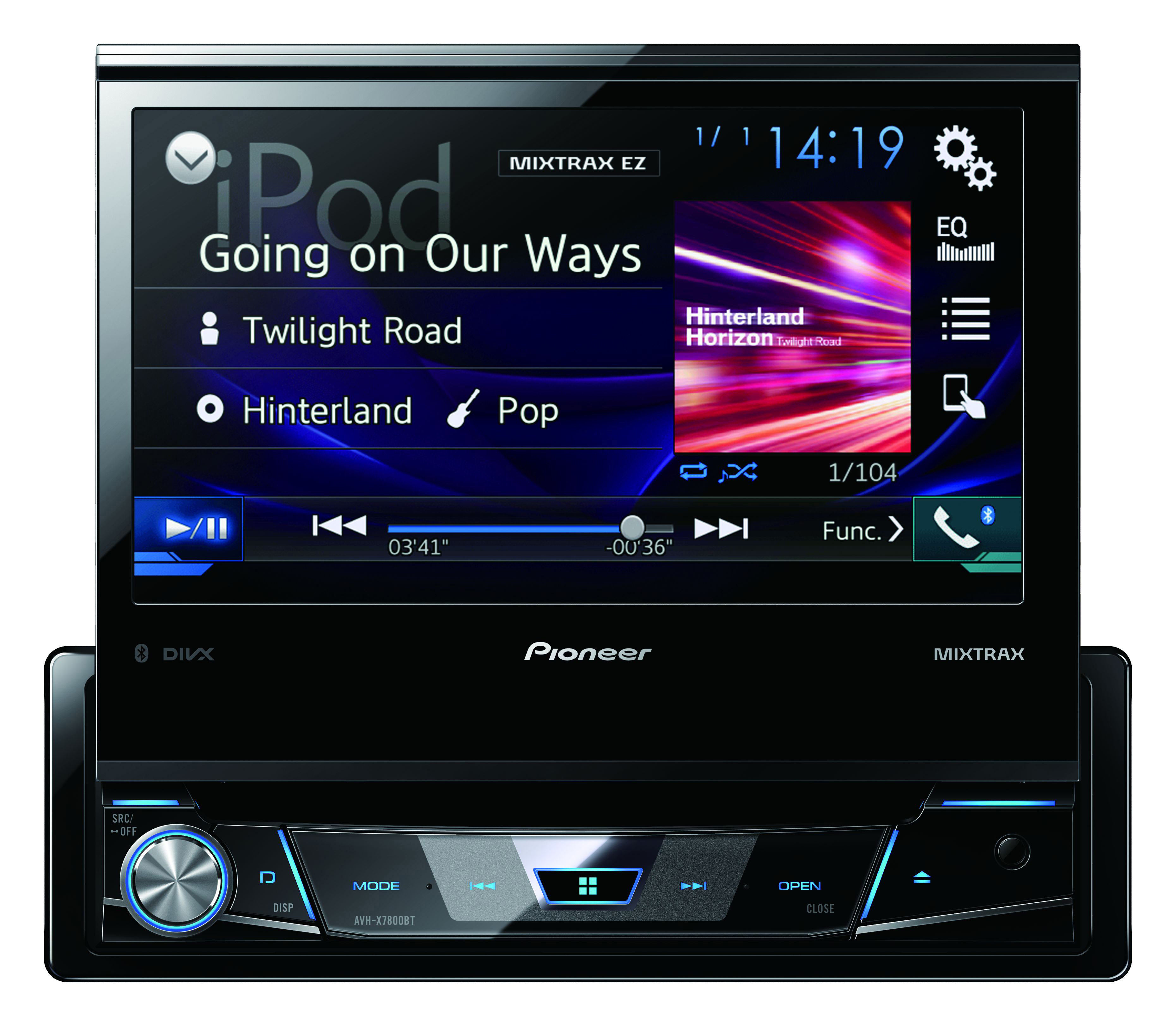 PIONEER AVH-X7800BT Moniceiver 1 DIN, 50 Watt