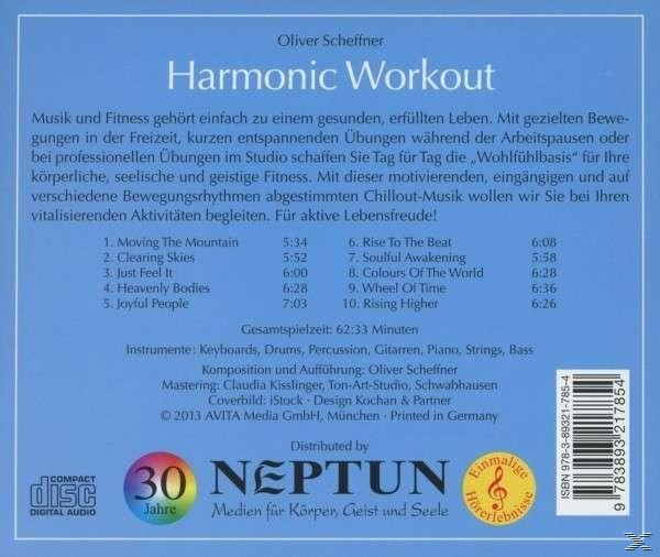 Rückseite einer CD mit Text in mehreren Sprachen über Bewegung. Enthält einen Barcode.