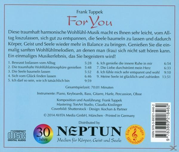 Frank Tuppek - For You  - (CD)