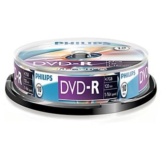 PHILIPS 10 pack DVD-R 4.7 GB 16 x (DM4S6B10F/00)