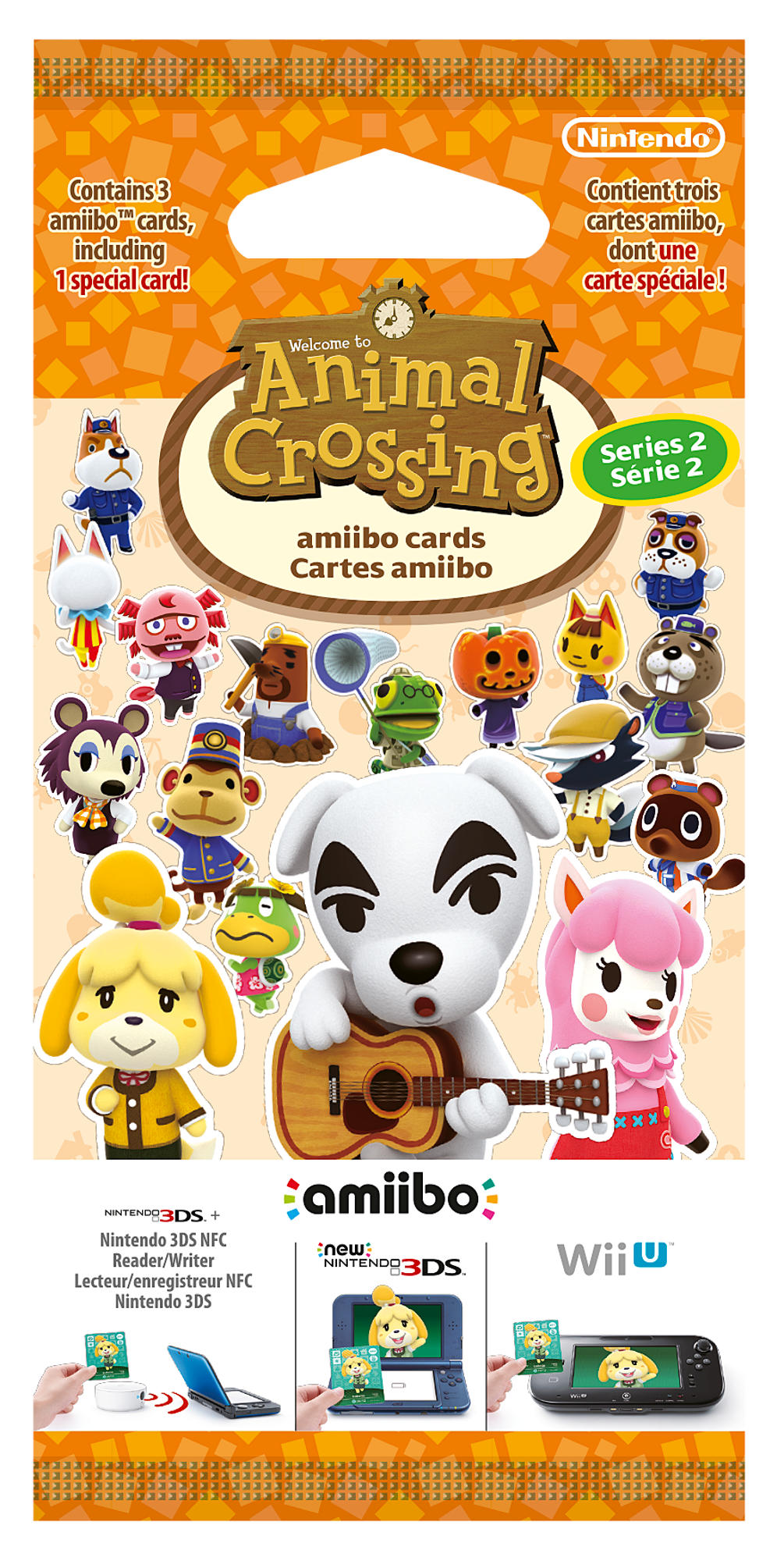 Pack 3 Tarjetas amiibo animal crossing serie 2 hhd para videojuegos compatibles s2