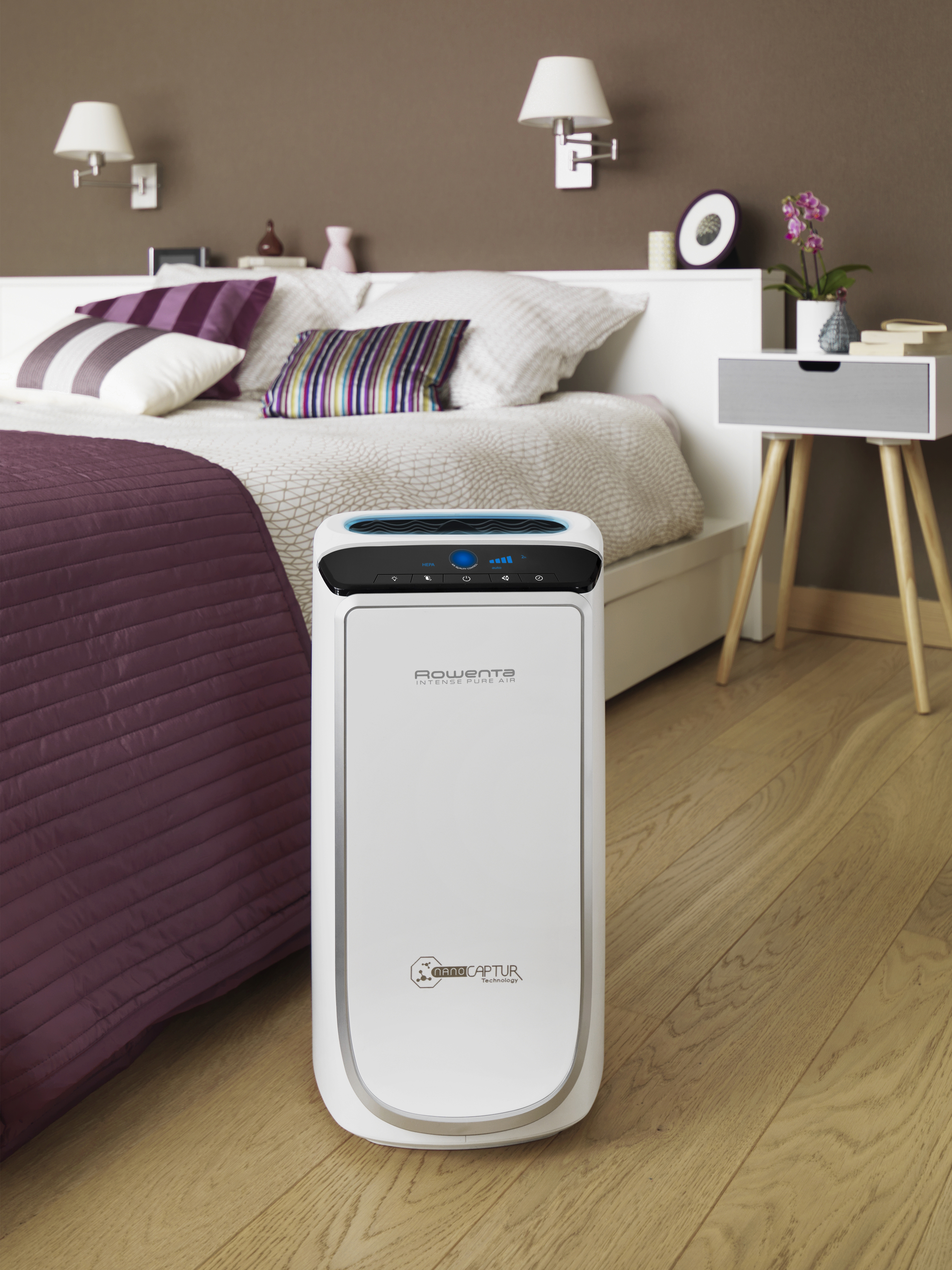 ROWENTA PU 6020 Intense Pure Air XL Luftreiniger Weiß (75 Watt, Raumgröße: 70 m², Vorfilter, Aktivkohlefilter, hocheffizienter Feinstaubfilter)