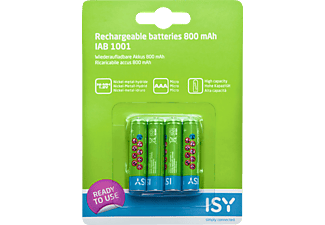 ISY IAB-1001 - Pile (rechargeable) (Vert/Bleu)