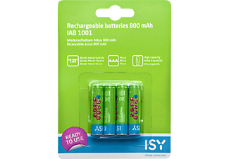 ISY IAB-1001 AAA ACCUS READY TO - Batterie (wiederaufladbar) (grün, blau)