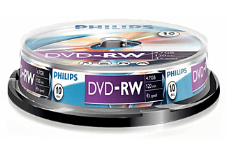 PHILIPS 10 pack DVD-RW 4.7 GB 4 x (DN4S4B10F/00)