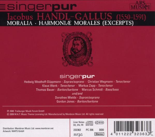 Singer Pur - Moralia/Harmoniae Morales (AZ)  - (CD)