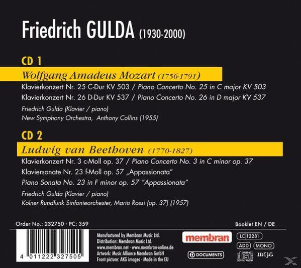 Friedrich Gulda - Mozart/Beethoven  - (CD)