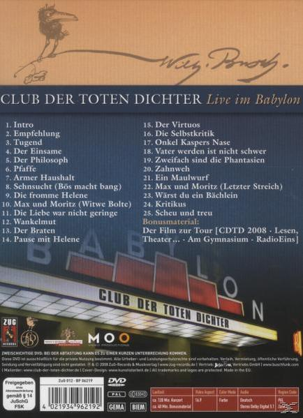 - Toten Zweifach Sind (DVD) - Die Dichter Phantasien Club Der