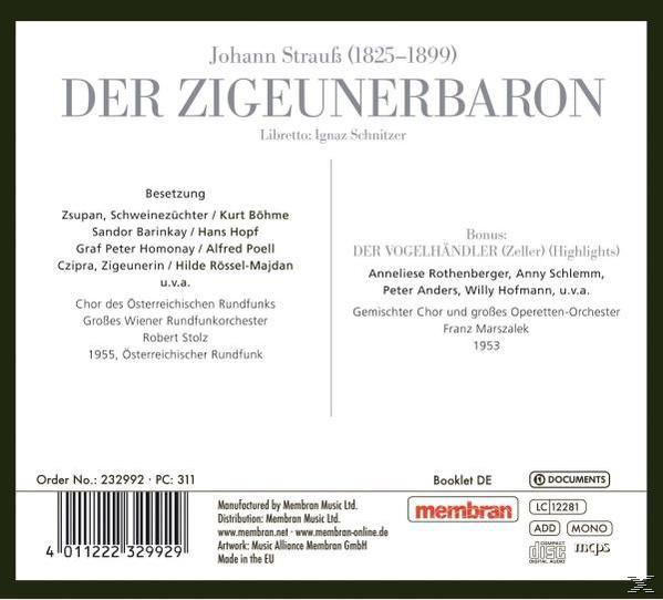 Stolz;Boehme;Hopf - Der Zigeunerbaron  - (CD)