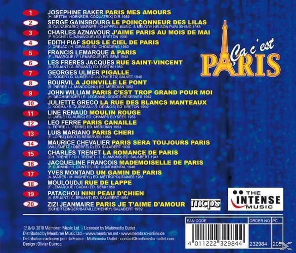 Various - Ça C'est Paris  - (CD)