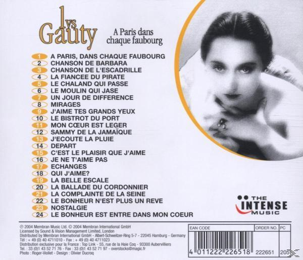 Gauty Faubourg (Various) Lys (CD) - A Paris - Chaque Dans