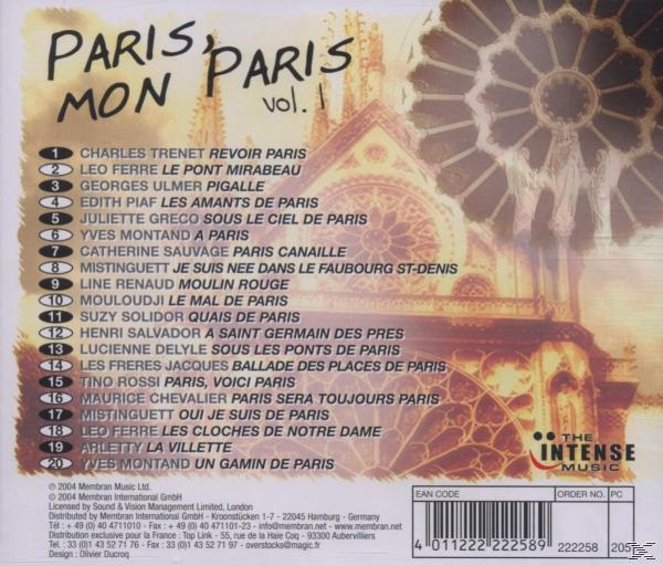 VARIOUS - Paris, (CD) Paris Mon - Vol.1