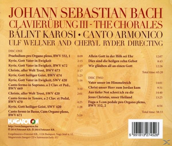 Balint Karosi, Canto Armonico, Ulf Wellner - Clavierübung III - The Chorales (CD)