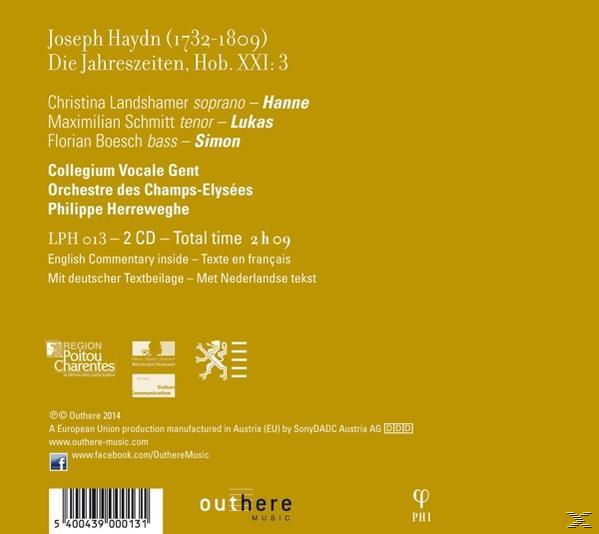 Orchestre Des Champs-elysees, Collegium Vocale Gent - Die Jahreszeiten  - (CD)