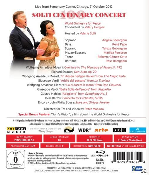 Gergiev/Valerie Solti, Gergiev/Gheorghiu/Pape/+ Solti (Blu-ray) Concert - - Centenary