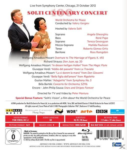 Gergiev/Valerie Solti, Gergiev/Gheorghiu/Pape/+ - Solti Centenary Concert  - (Blu-ray)