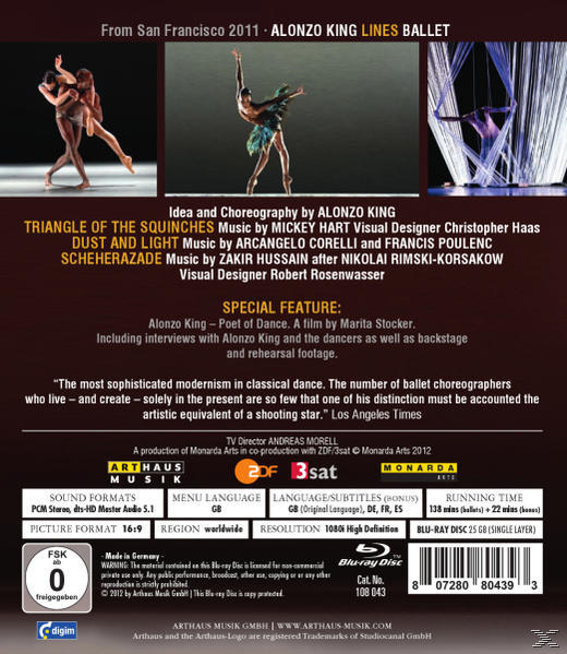 King Alonzo, Alonzo King Lines Ballet - From San Francisco 2011  - (Blu-ray)