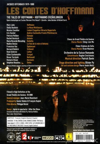 VARIOUS - Les Contes D'Hoffmann  - (DVD)