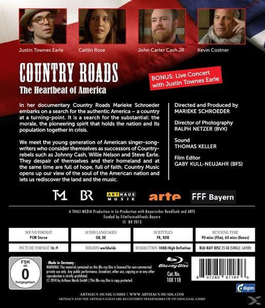 Diverse Country - Country Roads: Heartbeat Amer.  - (Blu-ray)