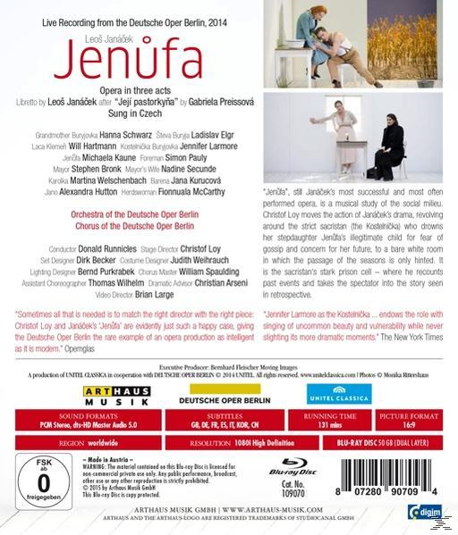 Kaune/Larmore/Hartmann/Elgr/Runnicles/+ - Jenufa  - (Blu-ray)