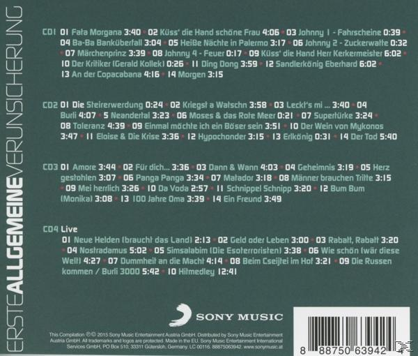Albumcover mit Trackliste und Barcode. Der Text ist auf Deutsch.