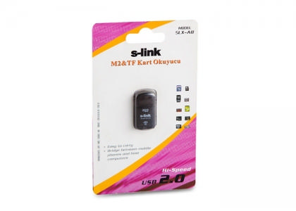 S-LINK SLX-A8 USB Harici SD/MS/M2/TF Kart Okuyucu