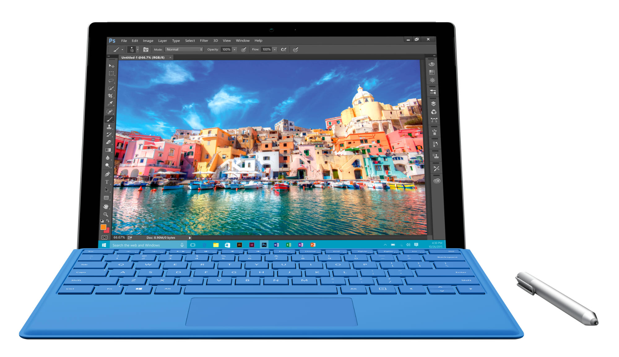MICROSOFT Surface Pro 4 – 4 GB / 128GB i5 inkl. Surface Pro 4 Type Cover Schwarz (DQQ-00003)