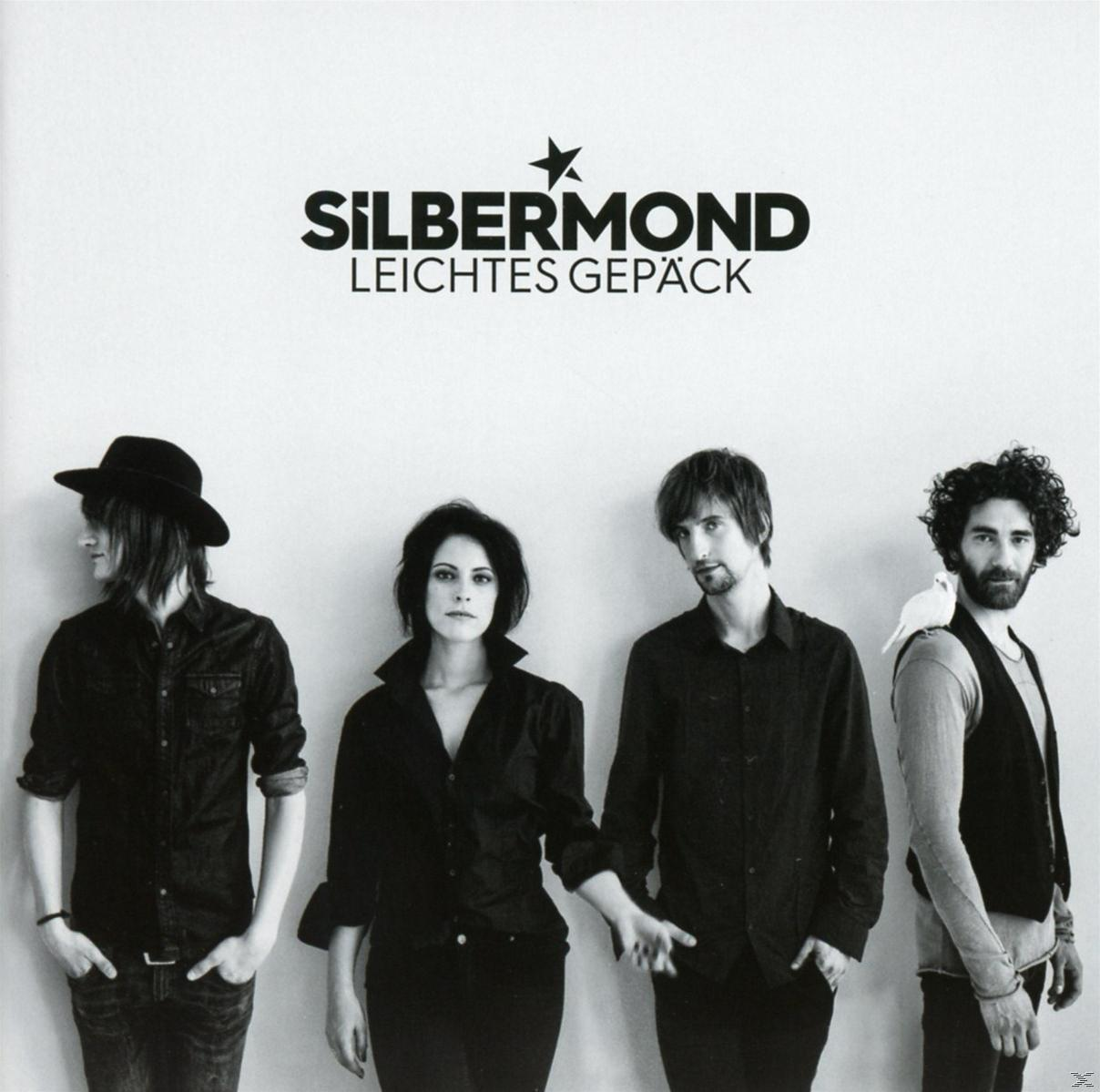 Albumcover: Vier Personen stehen, Bandname Silbermond, Albumtitel Leichtes Gepäck.