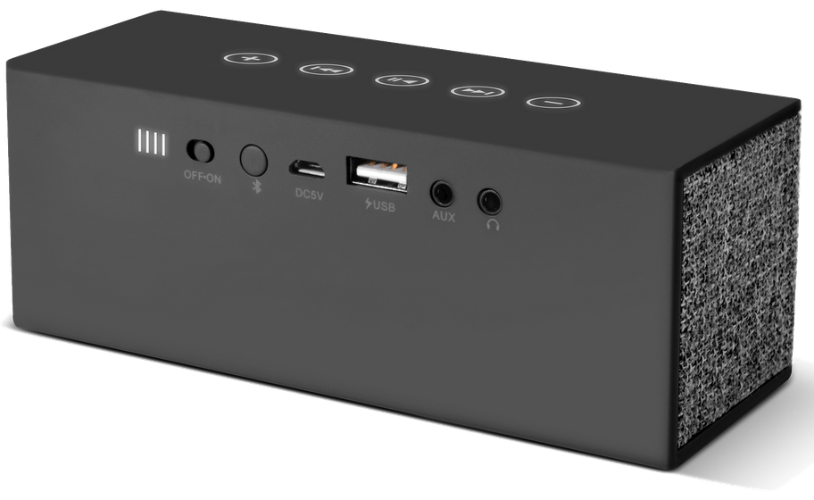 FRESH´N REBEL Rockbox Brick Fabriq Edition Bluetooth Lautsprecher (1RB3000CC), concrete