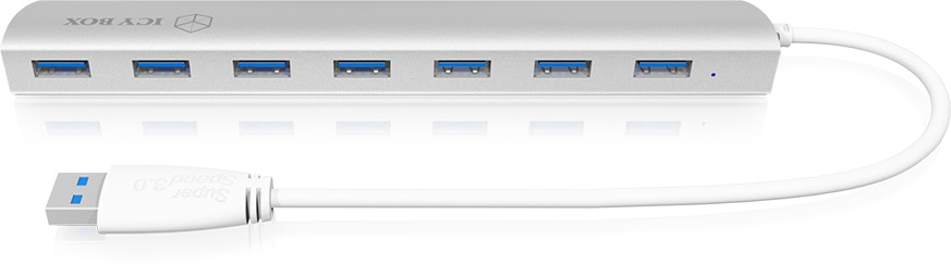 IB-AC RAIDSONIC 6701, 3.0 Hub, Weiß USB