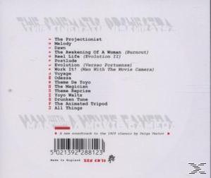 Album-Rückseite mit einer Liste von Liedern in weißem Text. Der Albumtitel steht oben.