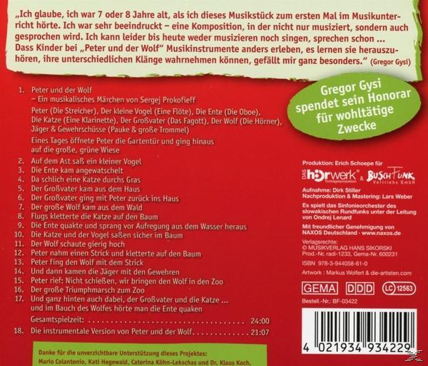 Gregor Gysi - Gysi Liest Peter Und Der Wolf  - (CD)
