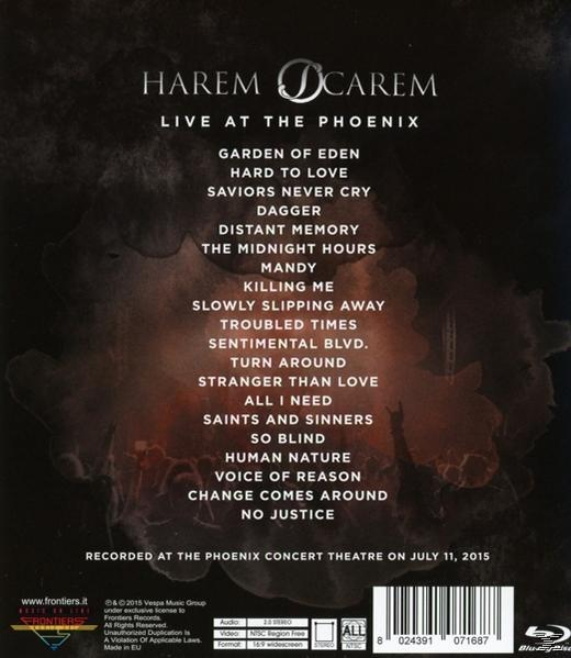 Harem Scarem At Live (Blu-ray) The Phoenix - 