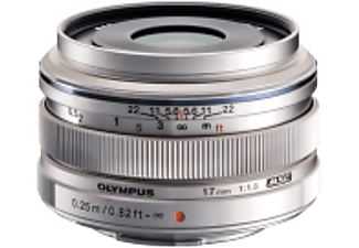 OLYMPUS M.ZUIKO Digital 17mm f/1.8 Zilver