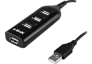 S-LINK SL-490 4 Port USB 2.0 Siyah USB Hub