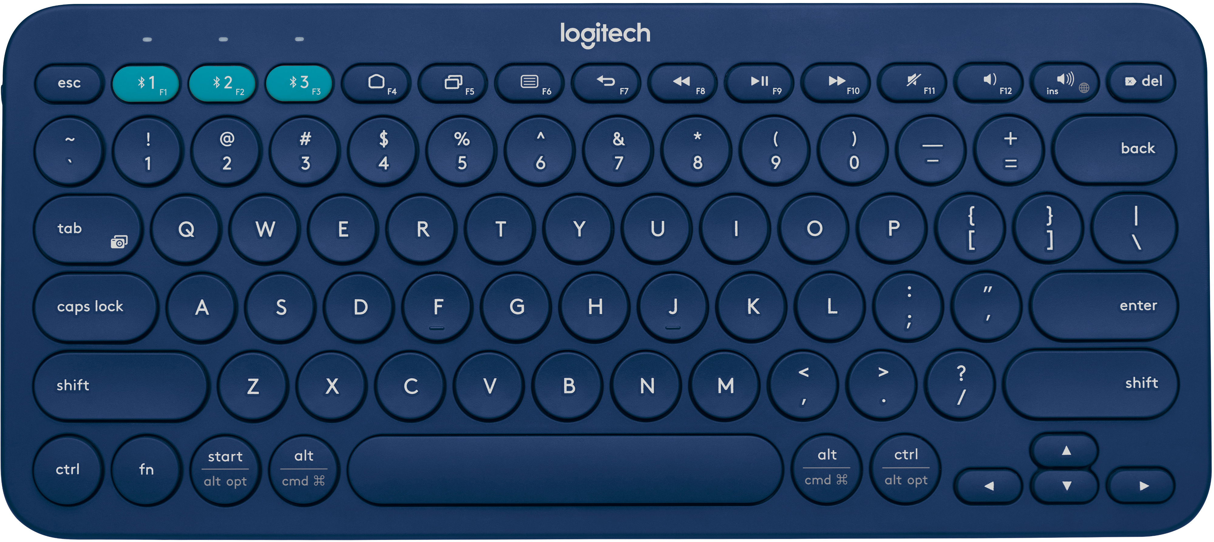 LOGITECH K380, Tastatur, Blau
