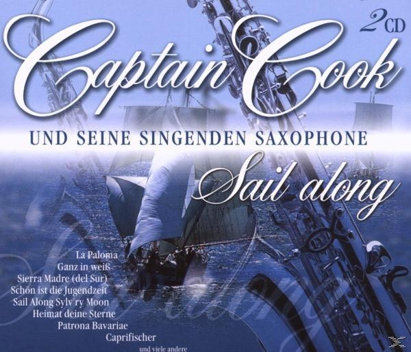 Albumcover: Segelboote auf dem Wasser, der Titel lautet Sail along, Künstler Captain Cook.