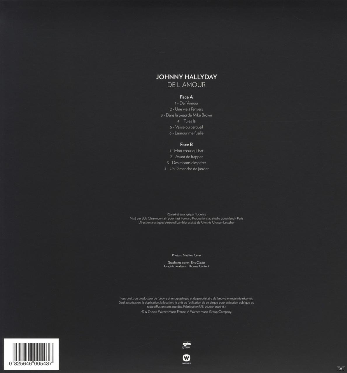Hallyday - (Vinyl) - De L\'Amour Johnny