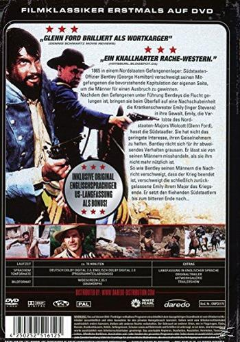 DVD-Cover, zwei Männer mit Waffen auf der Vorderseite und Text.