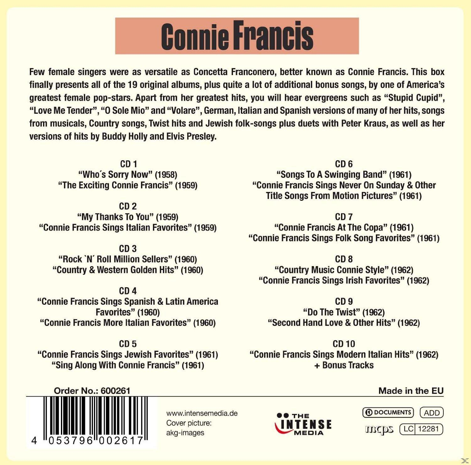 Connie Francis | 19 Original Albums & Bonus Tracks - (CD) Connie ...