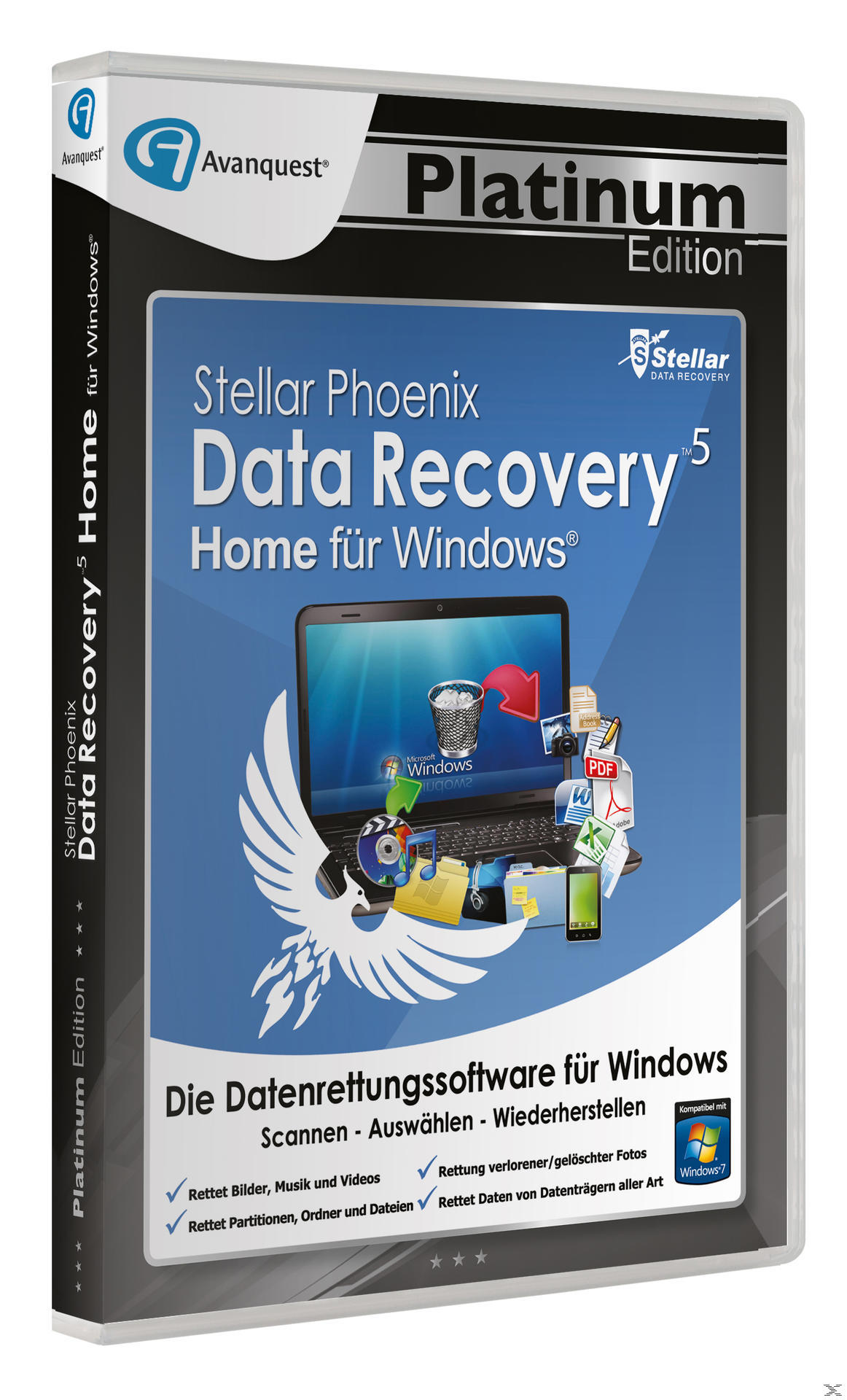 Stellar Phoenix Data Recovery 5 Win - Home (Avanquest Platinum Edition) - [PC]